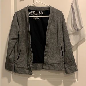 Gray cardigan